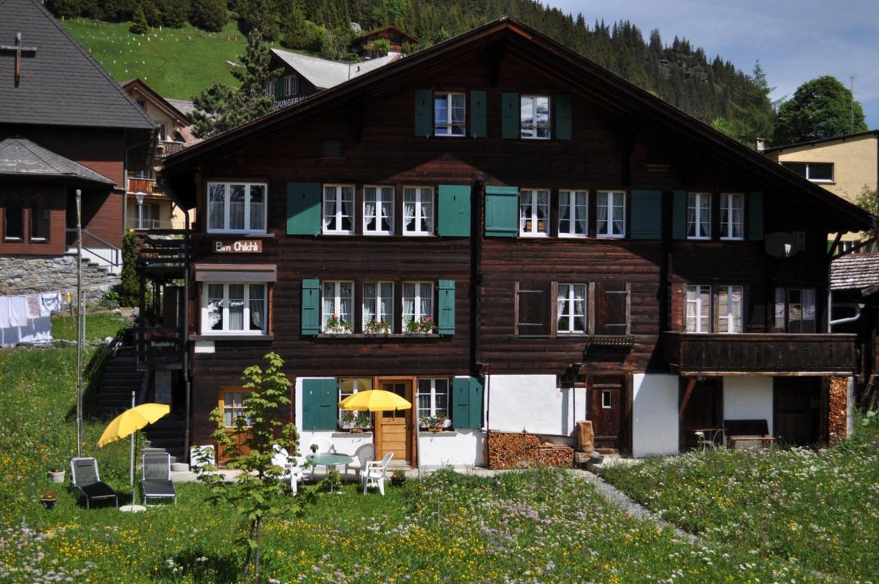 Studio bim Chalet bim Chilchli Mürren Esterno foto